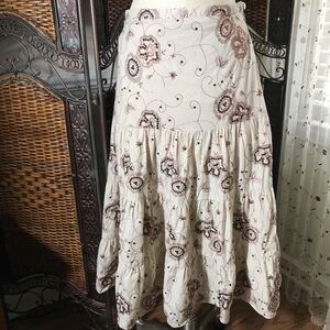 Floral Cream Skirt